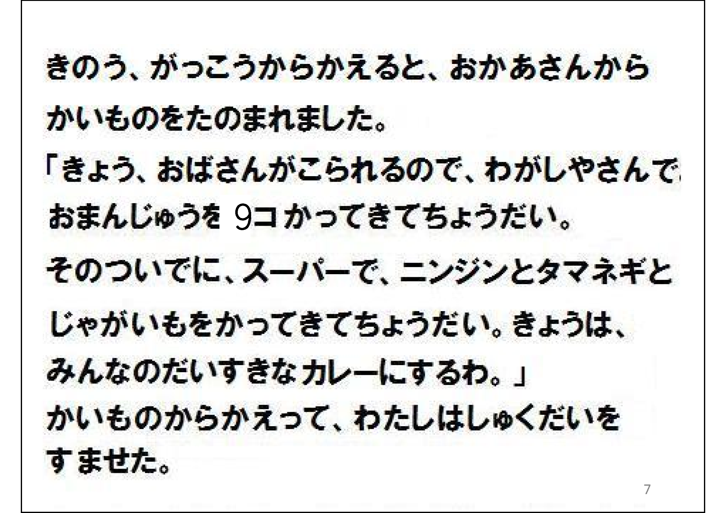 （＊校正者注：スライド５の文章が通常の表記で表示されています。）